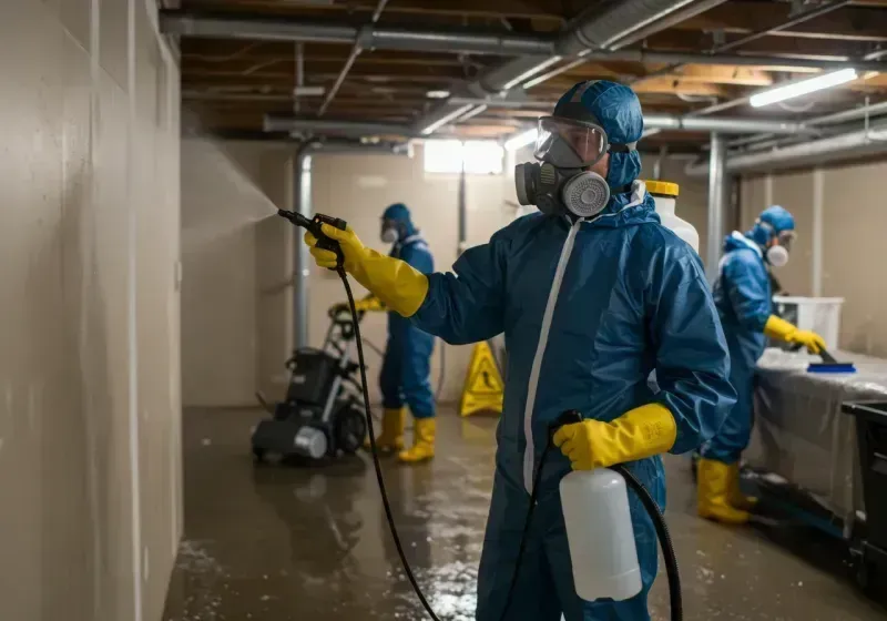 Basement Sanitization and Antimicrobial Treatment process in Marsing, ID